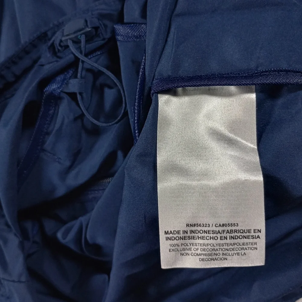 Nike Essential Running Jacket Mens Medium Navy Blue Full Zip 728249-419 Gorpcore